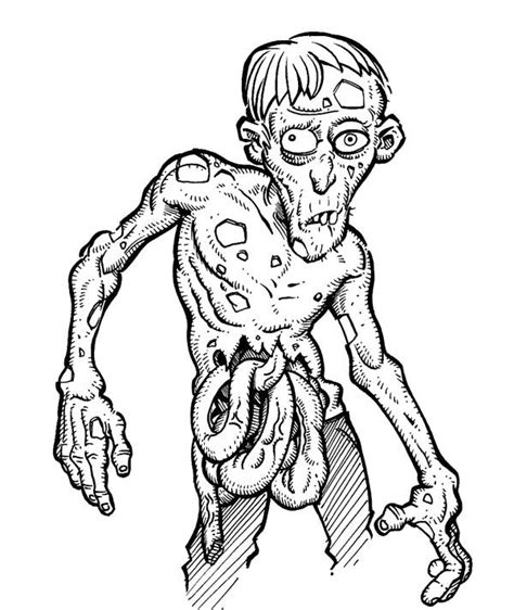 scary zombie coloring page gif rtldess