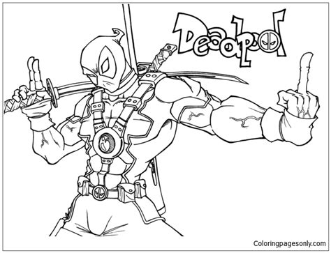 lego deadpool  coloring page  coloring pages