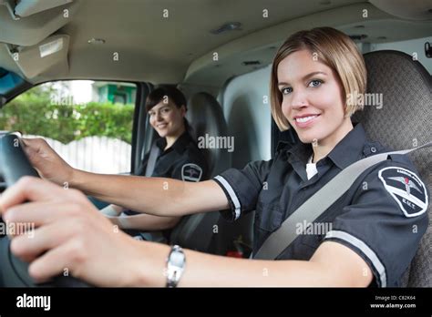 ambulance driver female high resolution stock photography  images alamy