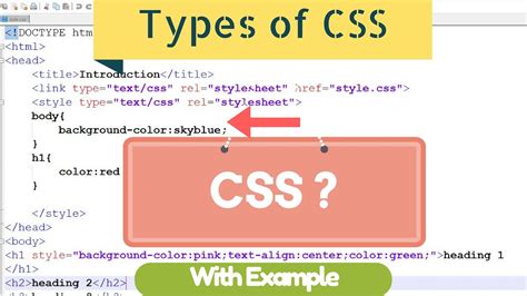 css tutorial  beginners css types   youtube