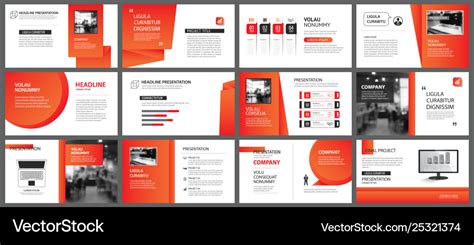 layout template design red vector image