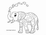 Elefant Ausmalbilder Elefanten Malvorlagen Ausdrucken Vorlagen Ausmalbild Ausmalen Kinderbilder Bild Vielen Blumenmuster sketch template