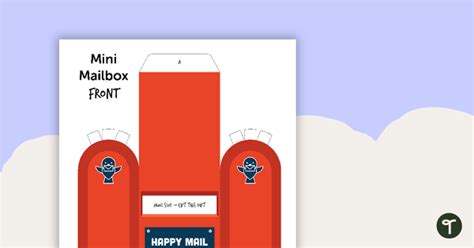 mini mailbox template teaching resource teach starter