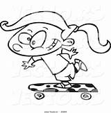 Skateboarding Toonaday Vecto sketch template