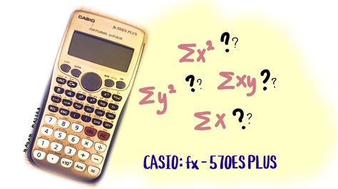 find sum     xy  calculator casio fx es  youtube