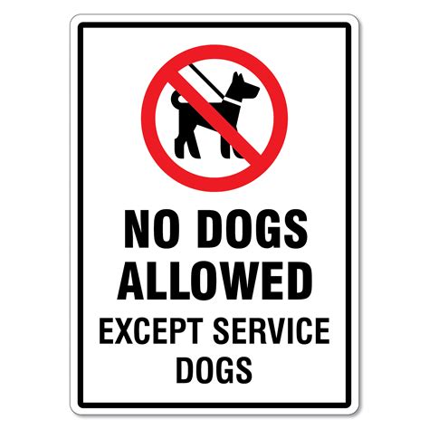 dogs allowed  service dogs sign  signmaker