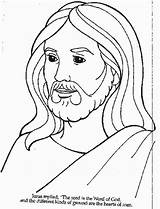 Coloring Jesus Clipart Calms Storm Library Pages Kids sketch template