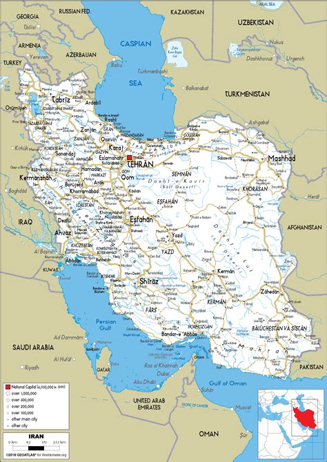 iran map road worldometer