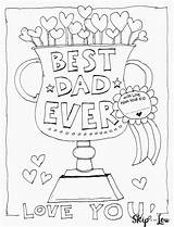 Coloring Dad Father Fathers Pages Printable Birthday Happy Card Kids Sheets Colouring Children Choose Board Do sketch template