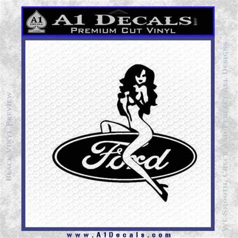 Sexy Ford Girl Decal Sticker V7 A1 Decals