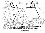 Camping Bible Summer Camp Preschool Coloring Verse Kids Choose Board Clipart Tent School Sheet sketch template