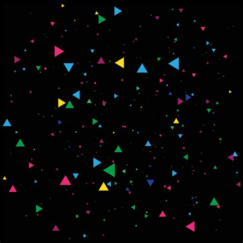 abstract colorful confetti celebration on a black