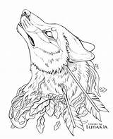 Lineart Outline Drawing Svg Lobos Tradicionales Colouring Dxf sketch template