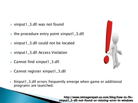 solve xinput1 3 dll not found or missing error in windows