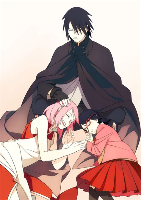 Haruno Sakura Uchiha Sasuke And Uchiha Sarada Naruto And 1 More