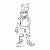 Fnaf Bonnie Withered Freddy Glamrock Coloringpages101 Freddys sketch template