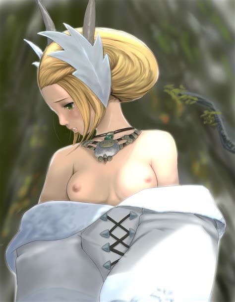 rule 34 blonde hair breasts female final fantasy final fantasy xiv
