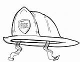 Hat Fire Coloring Template Construction Firefighter Fireman Printable Helmet Drawing Pages Bombero Templates Para Casco Dibujos Kids Police Sombrero Painting sketch template