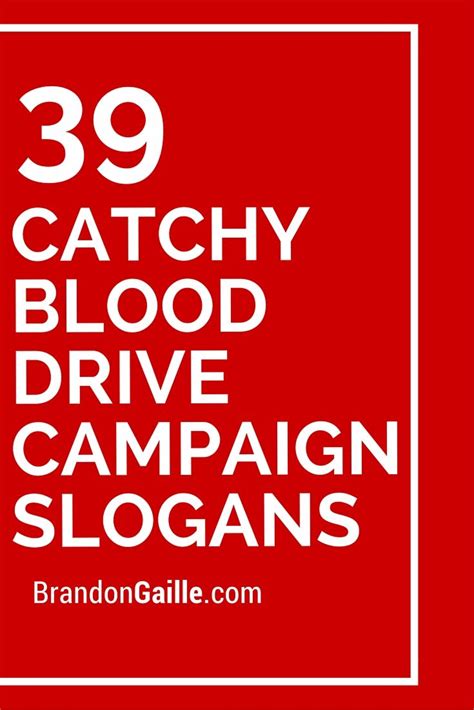 catchy blood drive campaign slogans blood drive blood donation