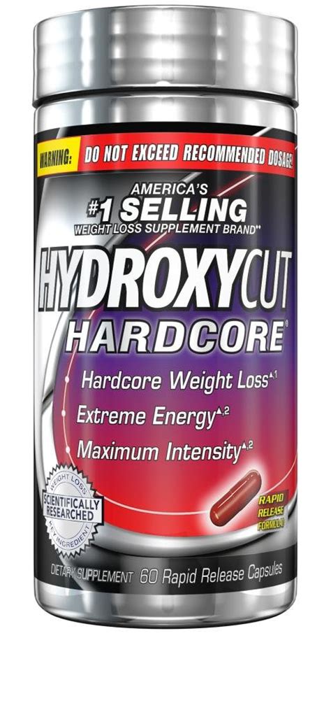 Hydroxycut Hardcore Weight Loss Dietary Supplement Pills 60 Count