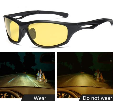 night vision glasses for headlight polarized driving sunglasses yellow
