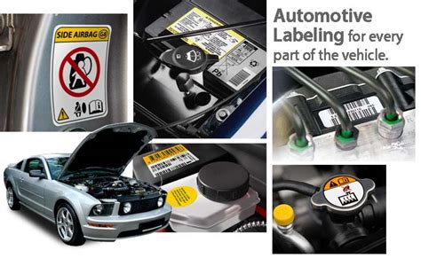 automotive vehicle parts labels barcodefactory