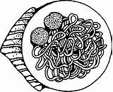 Clipart Noodles Spaghetti Clip Library sketch template