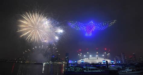 heres  nights drone  fireworks display  london   missed