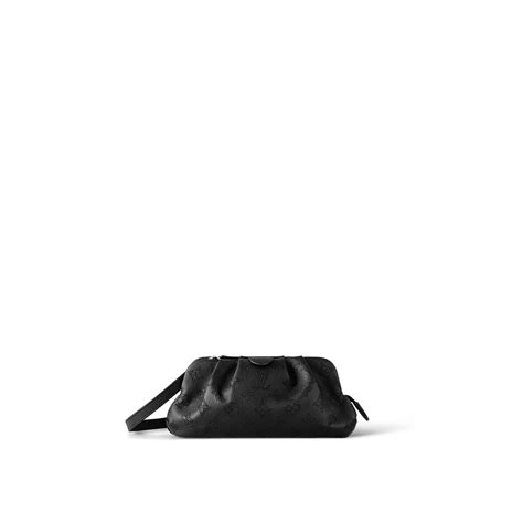 Scala Mini Pouch Luxury Mahina Leather Beige Louis Vuitton