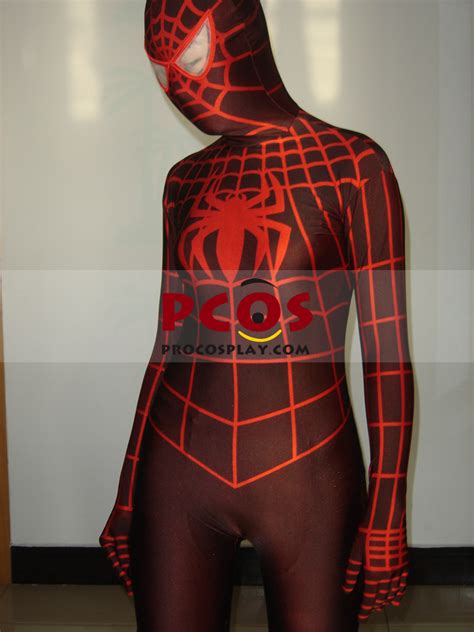red spiderman catsuit lycra zentai suit   profession cosplay costumes  shop