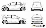 Proton Iriz R5 Livery sketch template