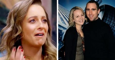 carrie bickmore breaks down in tears over husband s death from cancer