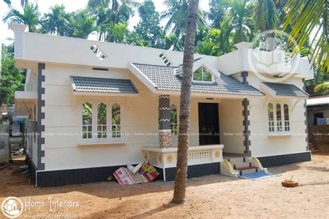 1187 square feet kerala style home design with plan with 3