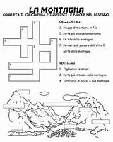 Geografia Montagna Cruciverba Scuola Da Della Attività Bianco Salvato Info sketch template
