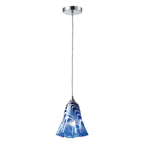 Shop Westmore Lighting Atacosa 9 In W Polished Chrome Blue