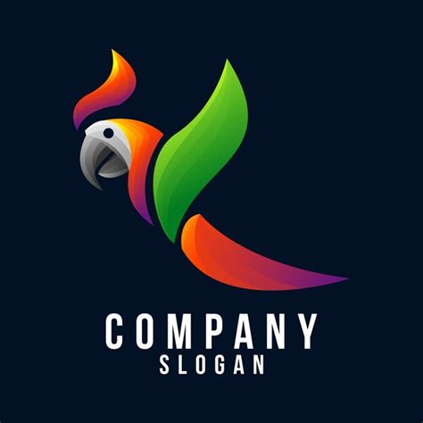 premium vector parrot logo design