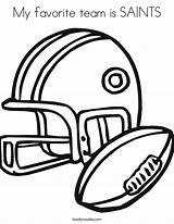 Coloring Saints Favorite Team Football Helmet Built California Usa sketch template
