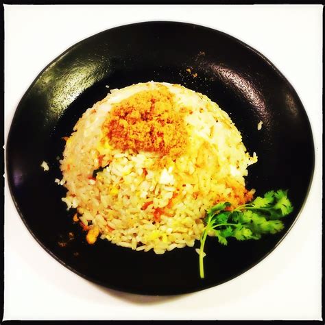 fried rice fried rice topped  pork floss lester ong flickr