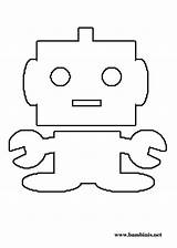 Robot Coloring Pages Printable Kids Crafts Board Patterns Simple Felt Toddlers Bambinis Sheets Diy Choose Colouring sketch template