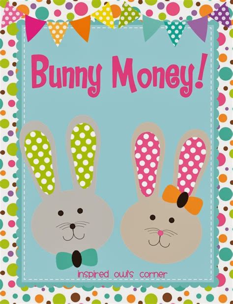 bunny money freebie inspired owls corner