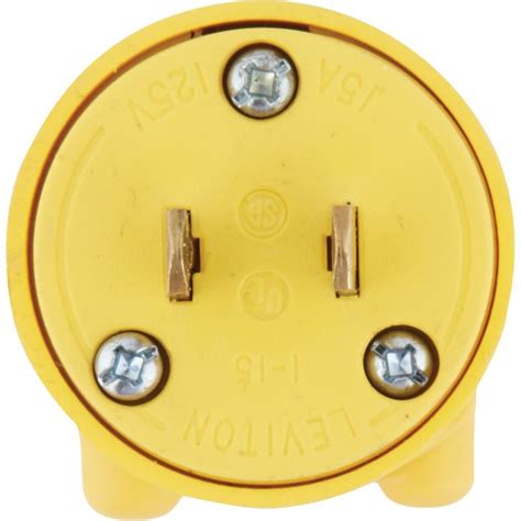 buy leviton residential grade cord plug yellow