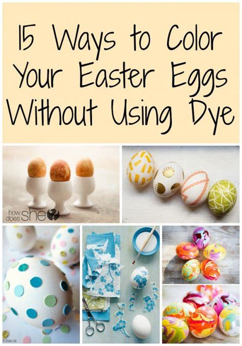 ways  color  easter eggs   dye pin diy easter eggs