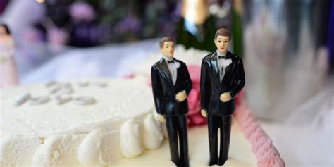 gay wedding cake cuts deep huffpost