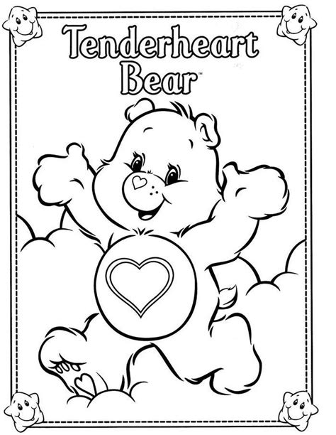 care bear coloring pages  kids printable care bear coloring pages
