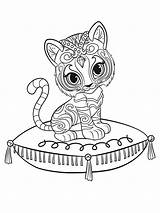 Shine Shimmer Coloring Pages Kids Nahal Tv Show Bestcoloringpagesforkids Printable Pillow Sheets Movies Cartoon Animal Princess Disney Halloween Print Popular sketch template