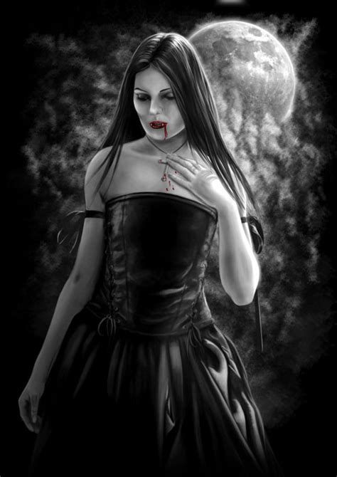 vampire girl  andrewdobell  deviantart