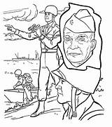 Coloring Veterans Dwight Celebrating Eisenhower Story sketch template