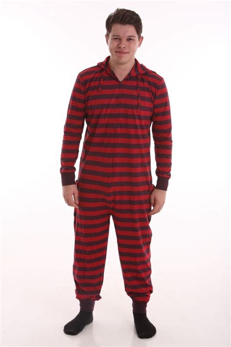 Adult Non Footed Pajamas With Butt Flap Dropseat Pjs For Men Women