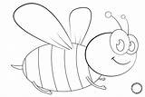 Lebah Mewarnai Hewan Hitam Putih Serangga Binatang Mewarna Tren Tawon Yaitu Papan Mudah Bestkartun sketch template