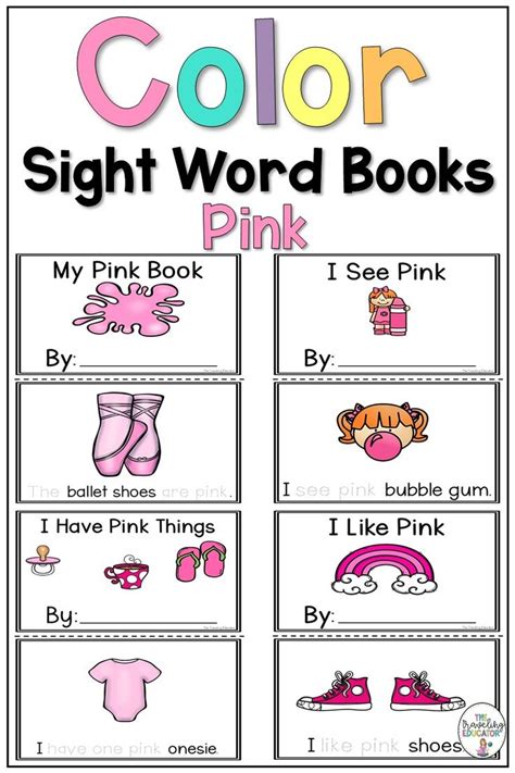 sight word books sight word books elementary reading activities